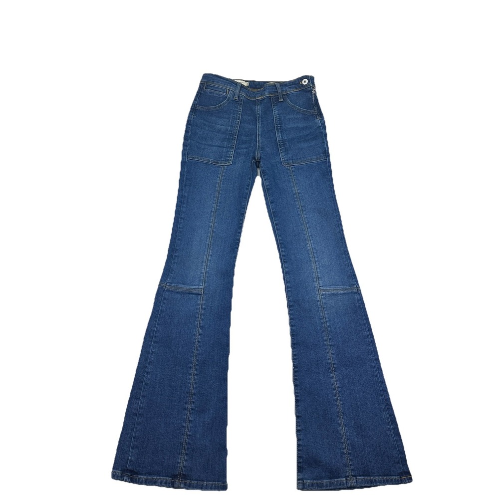 Anthropologie Pilcro And The Letterpress High-Rise Bootcut Jeans Side Zip  26x31